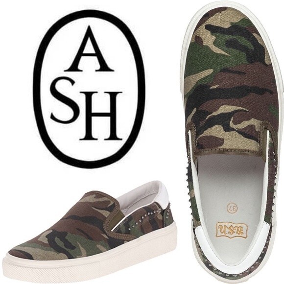 Ash Shoes - NIB Ash Nikita Slip on Shoes Sneakers Flats Army Camouflage Camo 5 Streetwear